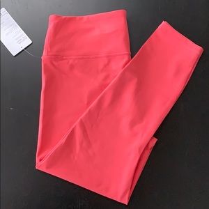 Athleta Elation 7/8 Coral Tights